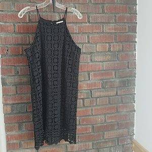 Black Lace Cocktail  Mini Dress